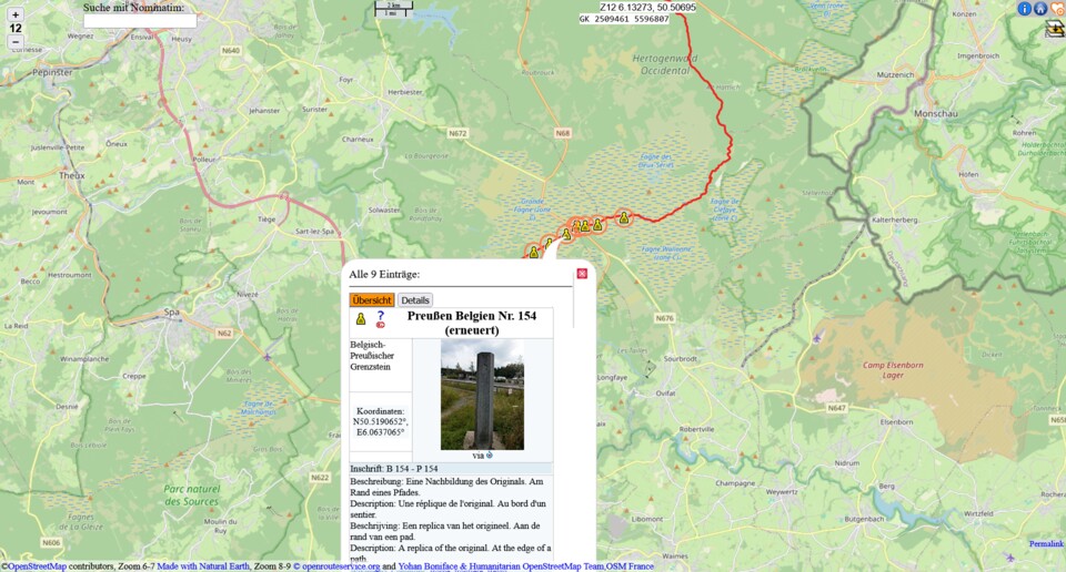 Ein Beispiel für einen Grenzstein des Königreiches Sachsen bei Historic.Place (Bildquelle: GameStar Tech)