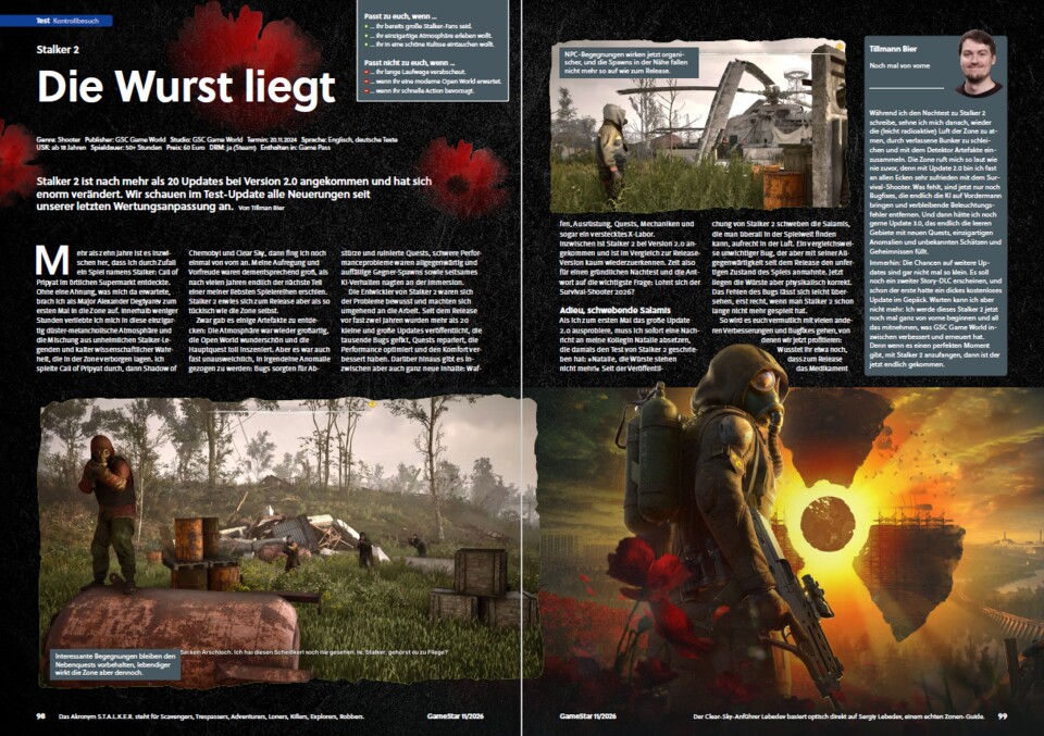 Inzwischen hat GSC Game World Stalker 2 richtig gesund gepatcht.