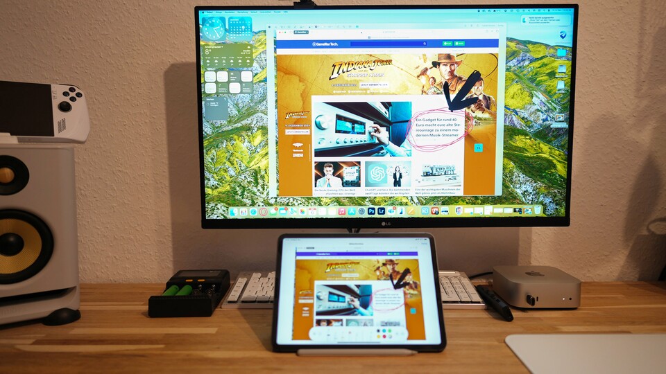 Praktische Funktion, wenn ihr ein iPad mit Apple Pencil habt: Screenshots vom Mac direkt auf dem Tablet bearbeiten.