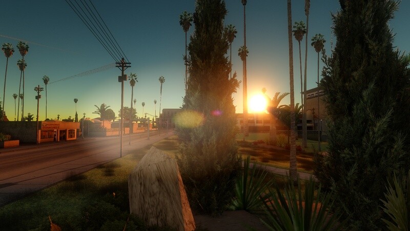 Screenshot aus GTA: San Andreas in einer gemoddeten, aktuellen Version in 2016. Fans halten das 11 Jahre alte Spiel am Leben. Bild: Marty McFly