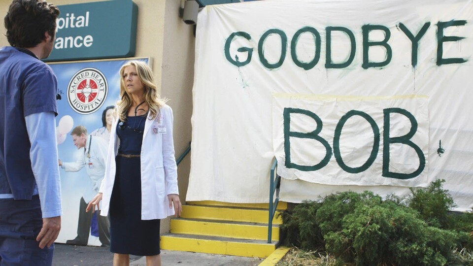 Moment, müsste auf dem Laken nicht ein andere Name stehen? Na, dann reißt mal den Stoff herunter, wo Bob draufsteht! Bildquelle: ABCDisney