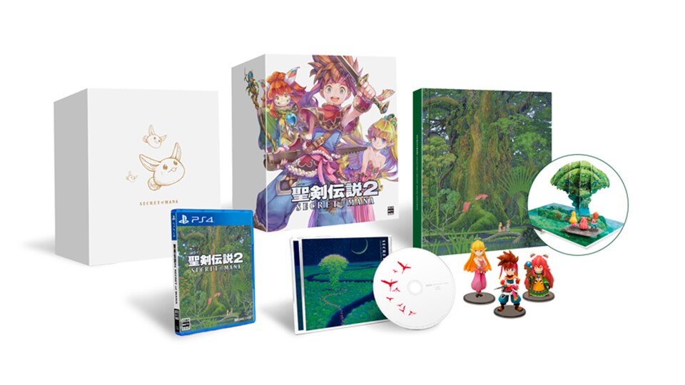 Secret of Mana erscheint zumindest in Japan in einer Collector's Edition mit allerlei Gimmicks, Sammelfiguren und so weiter.