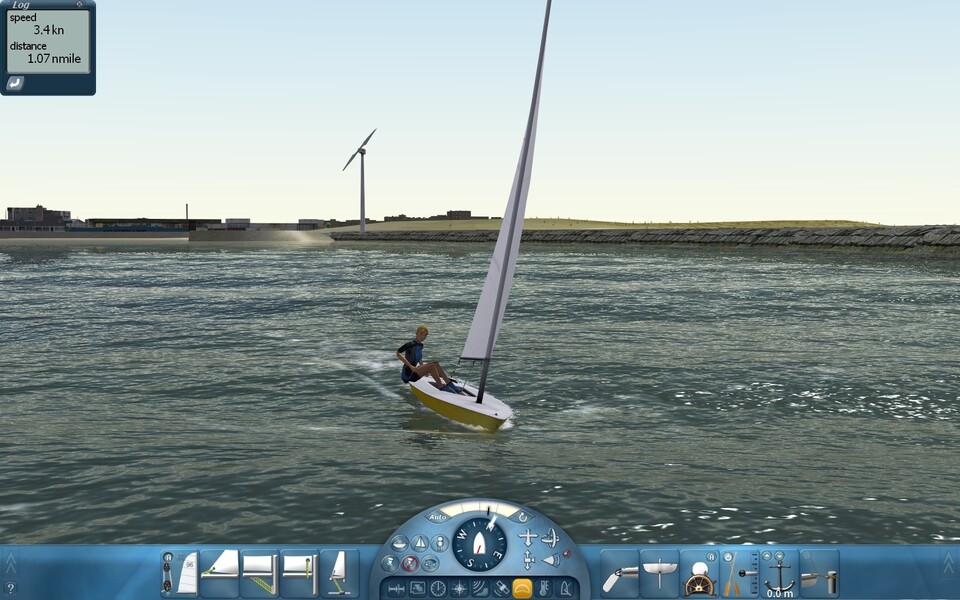 Wellen- und Windberechnung wirken im Segel Simulator 2010 extrem glaubwürdig.