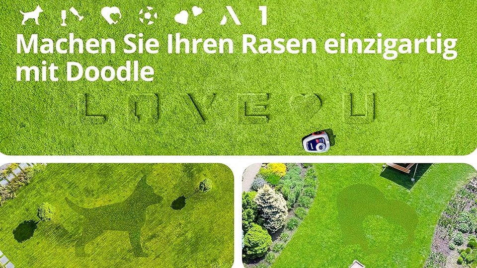 Muster in den Rasen mähen mit dem Mähroboter: Dieses Features ist einfach richtig cool!