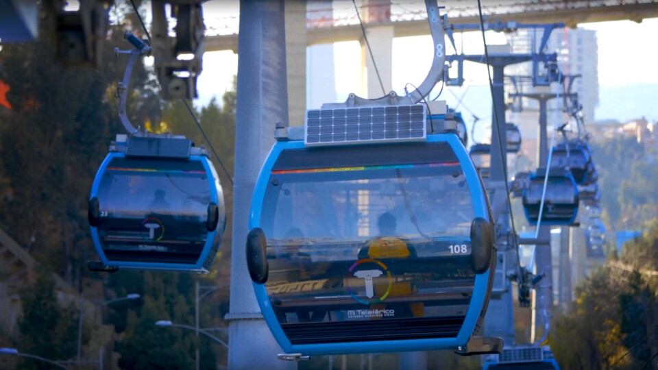 Die Seilbahn »Mi Teleférico« im bolivianischen La Paz. Bildquelle: Doppelmayr Group, YouTube