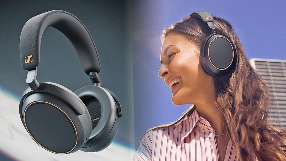 Perfekt für unterwegs. Die Momentum 4 Wireless sind einfach zusammenzuklappen und kommen mit einem praktischen Etui.