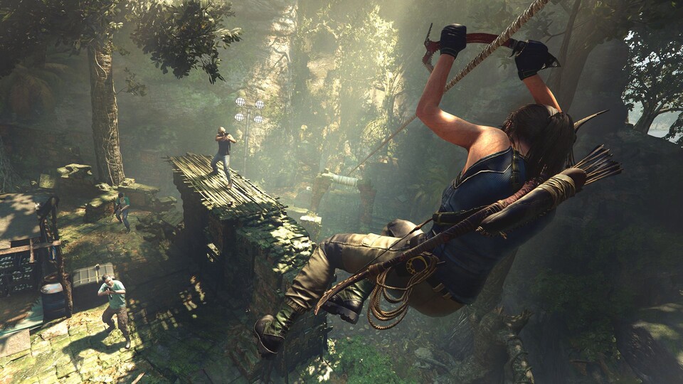 Der agilen Lara stehen viele Wegen offen, ihre Feinde zu besiegen. Im New Game Plus könnt ihr euch weiter spezialisieren.