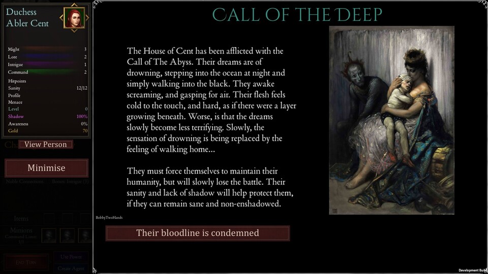 Ähnlich wie in Crusader Kings werden wichtige Ereignisse in Pop-up-Fenstern dargestellt.