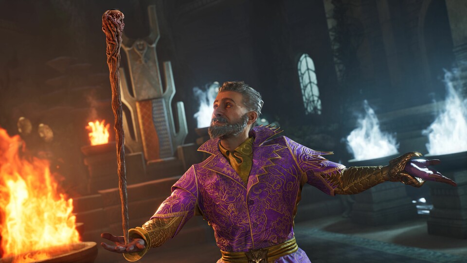 Sheogorath und sein Lieblingsstab, der Wabbajack, im Oblivion -Remaser aus dem Jahr 2025.