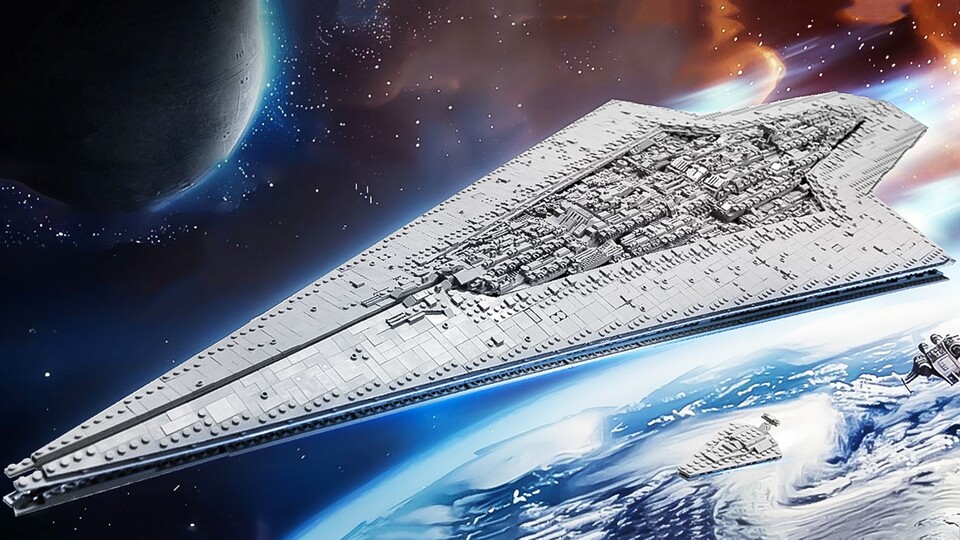 »Executor Star Dreadnought« ist ein doch sehr offensichtlicher Name für den Abklatsch des Originals – aber schick ist das Set allemal.