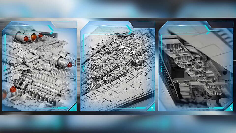 All die Teile gehen nicht nur in die bloße Länge, sondern auch in den komplexen Außenbau – ein beachtliches Modell!