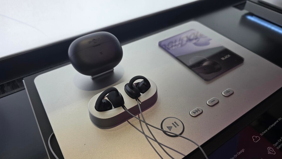 Auf der IFA konnte man die OpenDots 2 von Shokz in einem Klangtest ausprobieren. (Bildquelle: GameStar Tech)