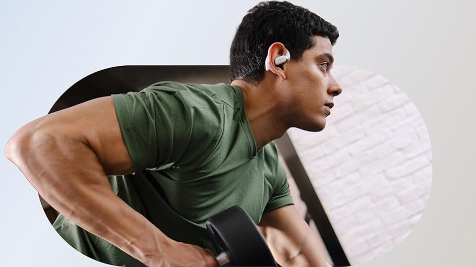 Bequemer Sitz selbst nach Stunden: Die OpenFit 2+ wiegen kaum etwas und bleiben stets dort, wo sie hingehören.