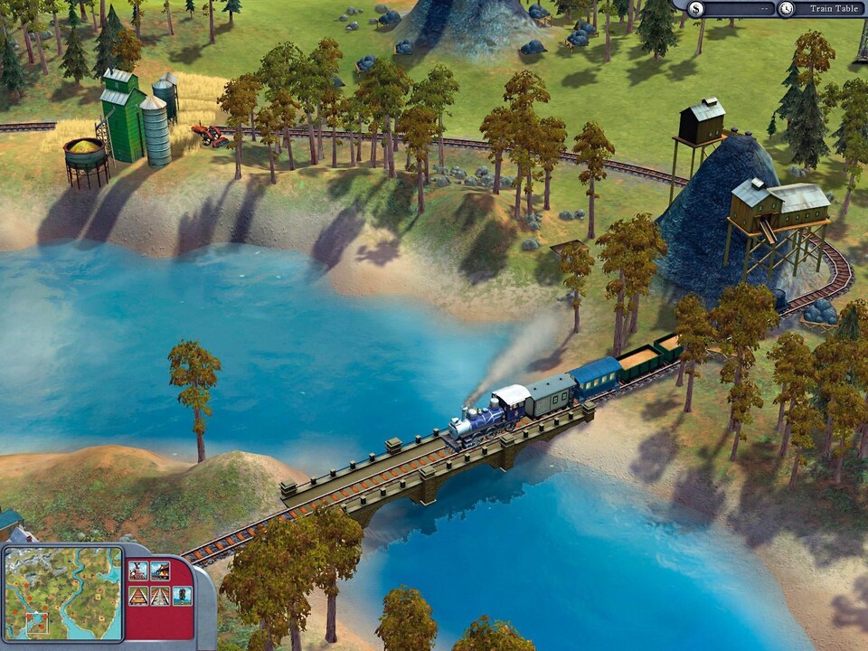 Alle Brücken legt das Spiel automatisch für Sie an. Der Brückentyp hängt von der Länge ab.