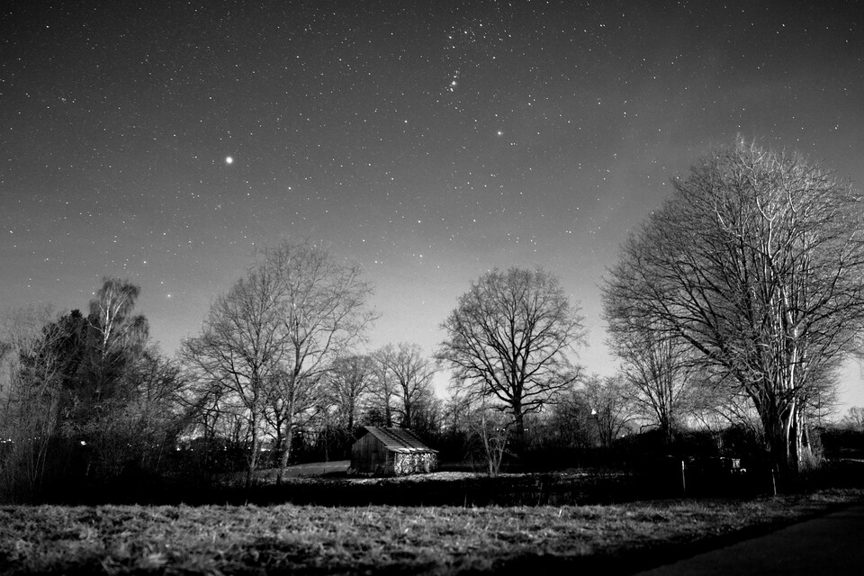 Astrofotos gefallen mir auch in Schwarz-Weiß ganz gut.