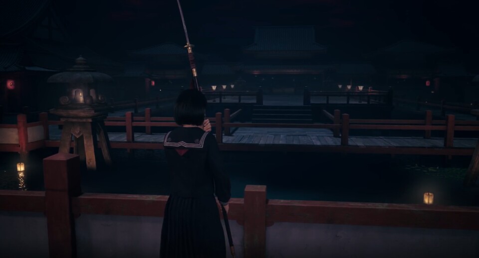 In der Otherworld stehen Hinako andere Waffen wie etwa dieses Naginata zur Verfügung. Cool: Die Waffen in der Anderswelt gehen nicht kaputt. Nicht cool: Wir können sie nicht mit in die reale Welt nehmen.