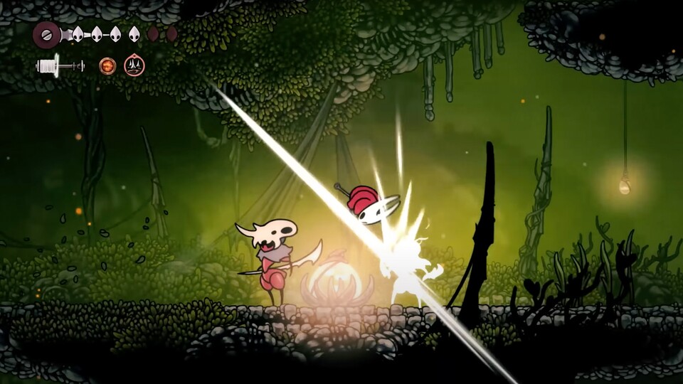 Die Kämpfe sind aufgrund von Hornets doch sehr unterschiedlichem Kampfstil im Vergleich zum Hollow Knight aus Teil 1 noch gewöhnungsbedürftig.