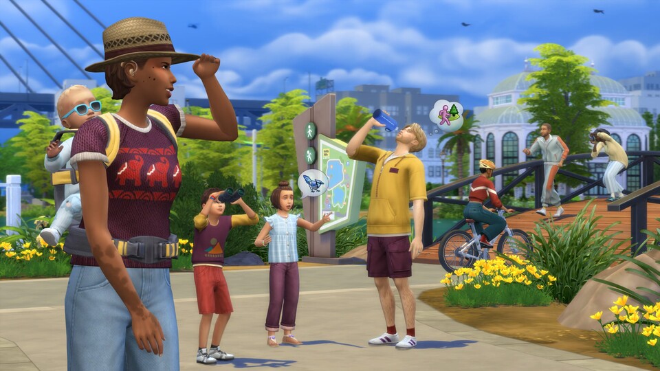 Die Sims 4: So kümmern sich Sims in der Erweiterung »Zusammen wachsen« um ihre Kinder.