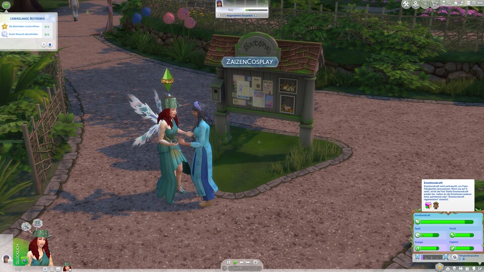 Geht mir die Emotionskraft aus, stirbt meine Fee.