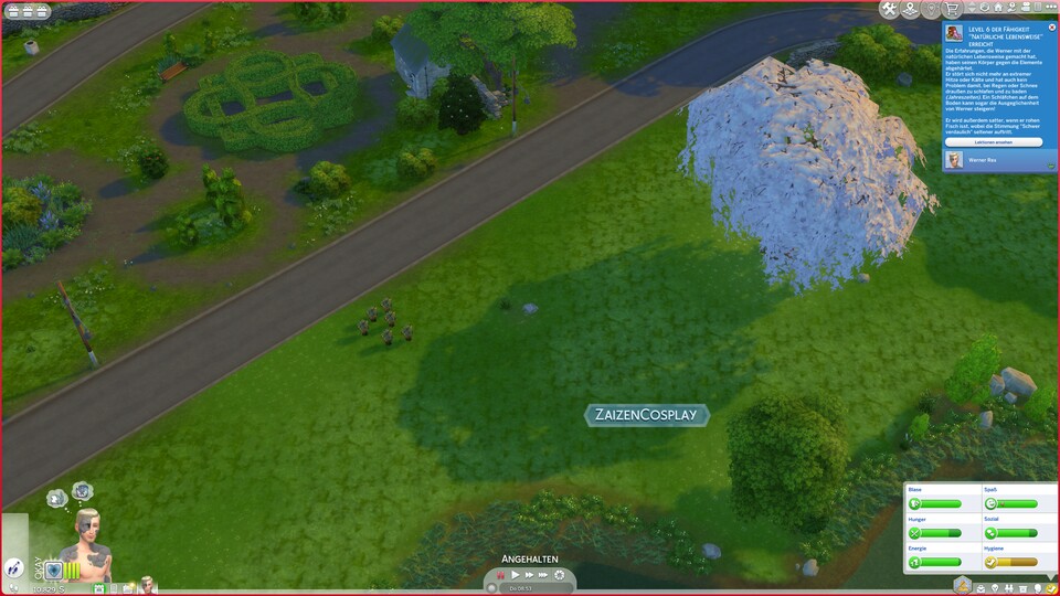 Neues Fähigkeitenlevel erreicht! Aber manche Vorteile kann ich nur genießen, wenn ich andere Erweiterungspacks besitze.