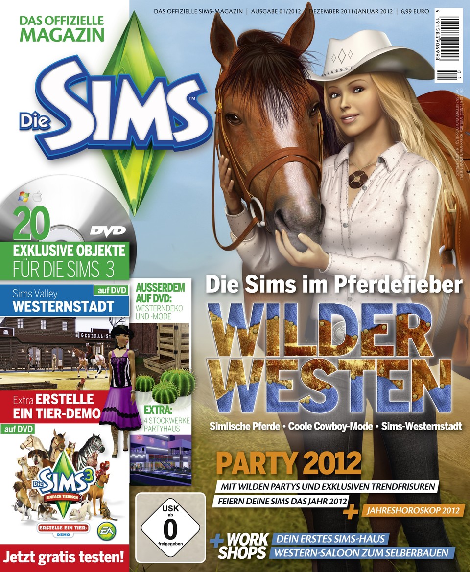 Die Sims - Das offizielle Magazin 01/12 ab dem 16. Dezember am Kiosk