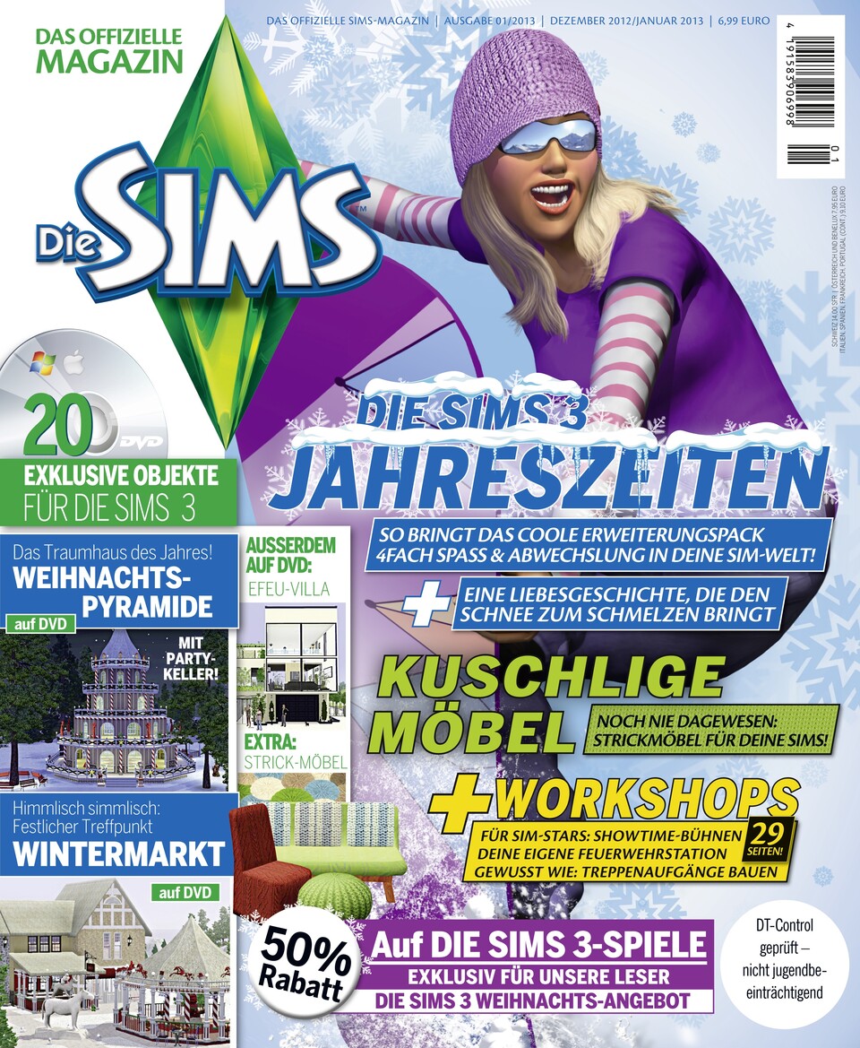 Alles rund um die Sims gibts in der aktuellen Ausgabe des offiziellen Sims-Magazins.