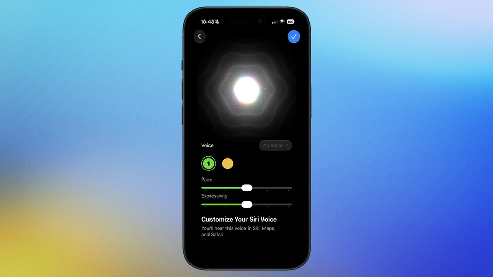 Mit der dritten Developer Beta von iOS 27 kann die Stimme von Siri weiter feinjustiert werden. (Bild: Apple Design Resources)