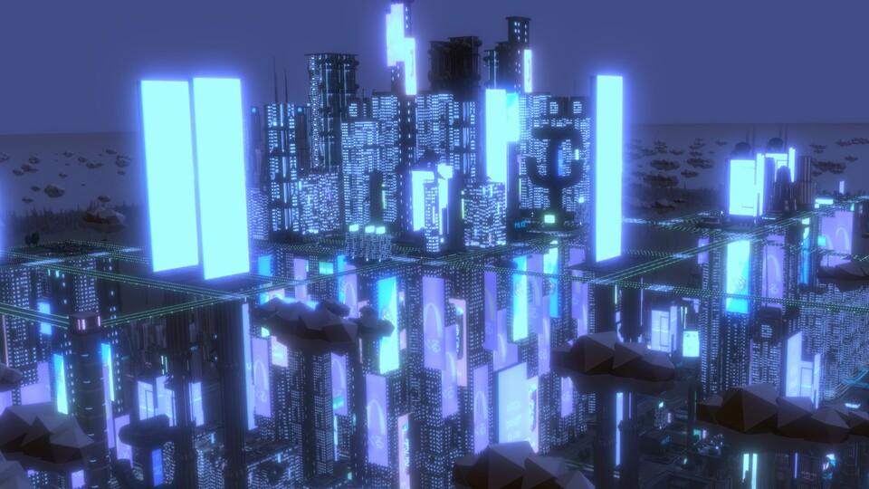 Skid Cities lässt euch Cyberpunk-Städte bauen - und ist echt gut
