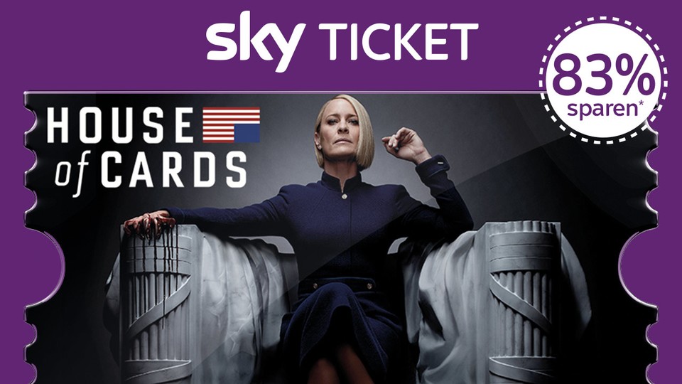 Sky Ticket inklusive der finalen Staffel von House of Cards.