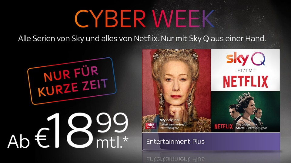 Sky und Netflix Cyber Week Bundle
