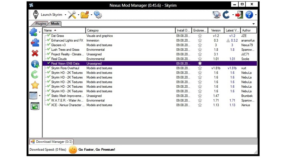 Das kleine, aber nützliche Programm Nexus Mod Manager erleichtert die Installation der Mods enorm.
