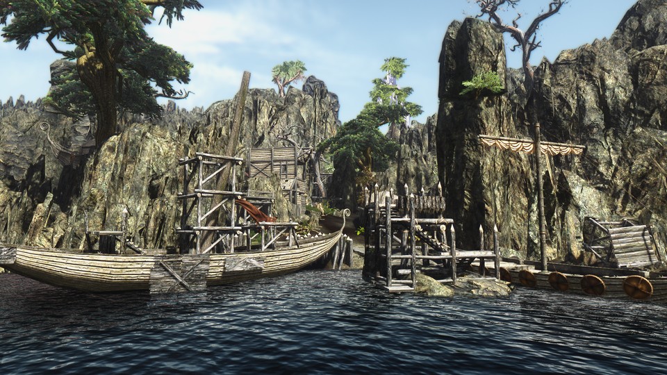 Die Iliac Bay im Grafik-Gewand von The Elder Scrolls 5: Skyrim.