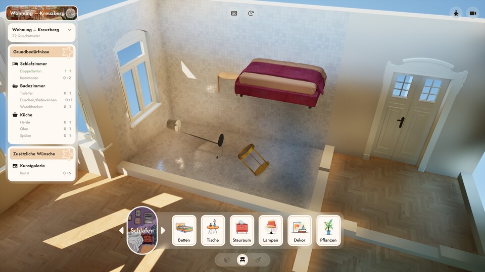 Wer lieber seine chaotische Seite ausleben möchte, kann das tun. Am Ende wohnt ja (erstmal) keiner darin, wie bei den Sims oder Inzoi.