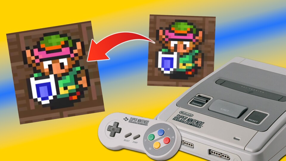 Aus verwaschenem Link mach scharfen Link: Das kann der neue Chip fürs SNES. (Bild: Nintendo, Nacho Macho Productions)