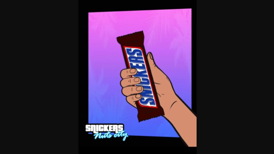 Diese Snickers-Werbeanzeige hat die GTA-Fans auf Reddit zum Diskutieren gebracht.