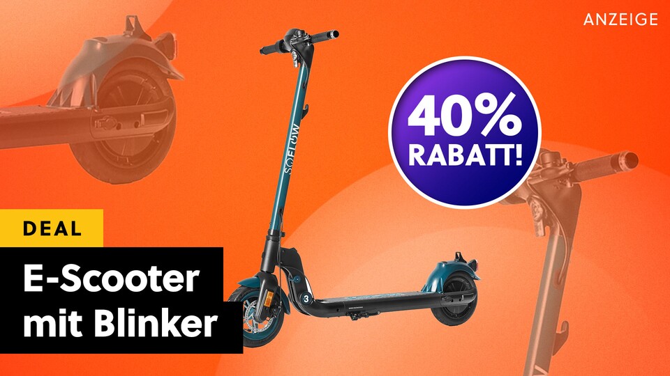 SO3 Pro von SoFlow: Der E-Scooter mit Blinker ist dank 40% bei MediaMarkt jetzt lachhaft günstig.