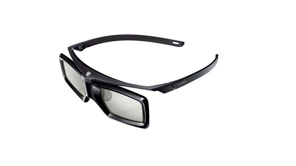 Vier Shutter-Brillen gehören zum Lieferumfang des KDL-55W905A. Sie sind relativ leicht und flimmern kaum, die Helligkeit nimmt im 3D-Modus aber um knapp 30 Prozent und damit stark spürbar ab.