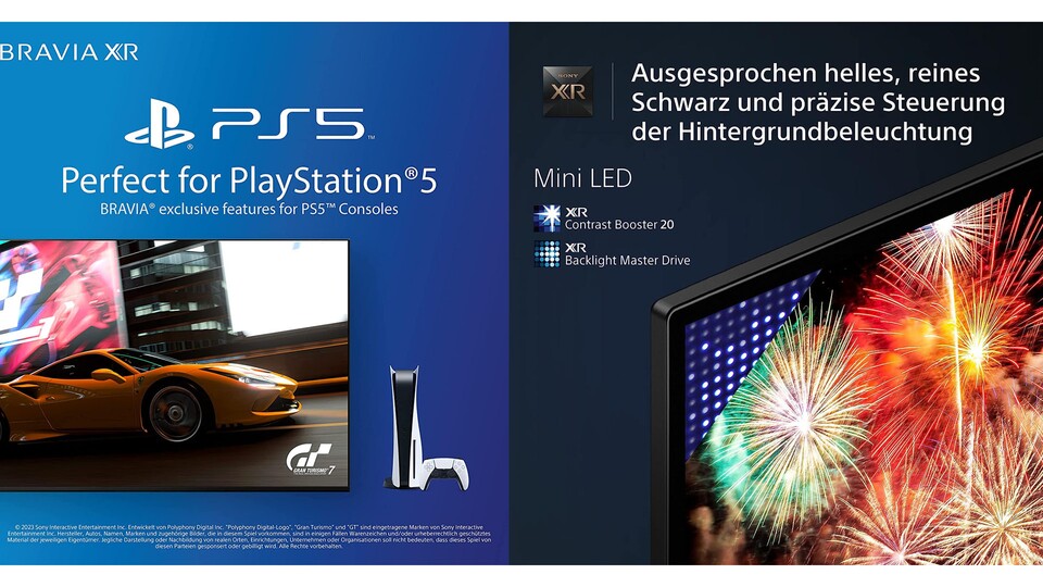 Exklusiv für PS5 gibts spezielle Features. Das volle Sony-Paket also - und dann auch noch mit Mini-LED!