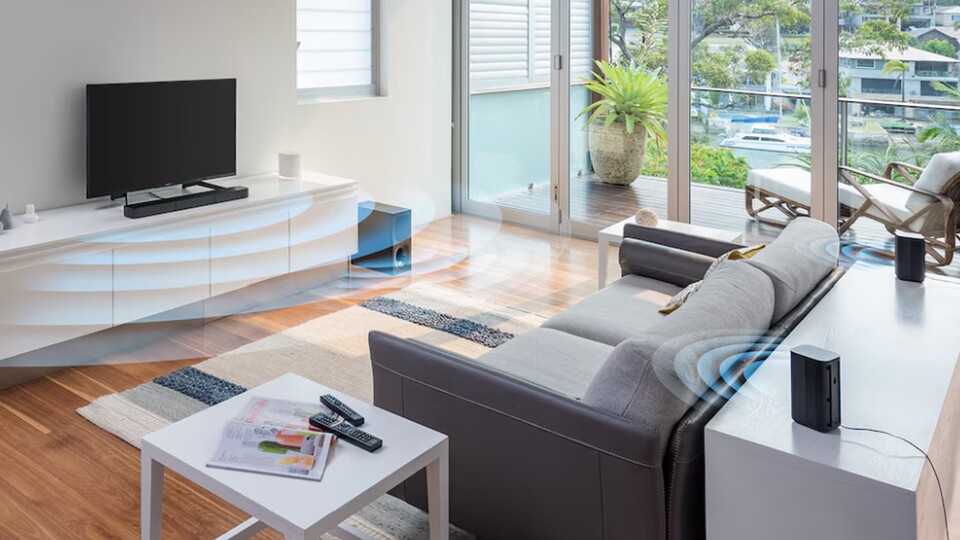 Echter Surround-Sound: Hier wird kein Rundumklang simuliert - und das hört man.