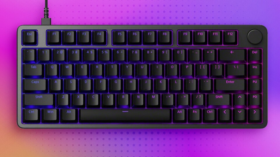 Knappere Tastaturformate wie das der Inzone KBD-H75 werden immer beliebter unter Spielern. (Bildquelle: Sony)