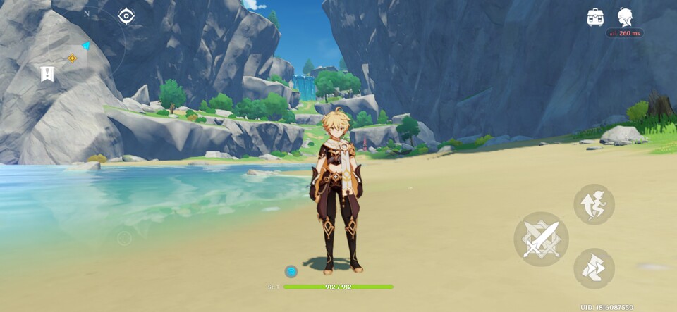 Genshin Impact läuft auf dem Xperia 10 VII flüssig, allerdings mit etwas reduzierter Grafik. (Bildquelle: GameStar Tech)