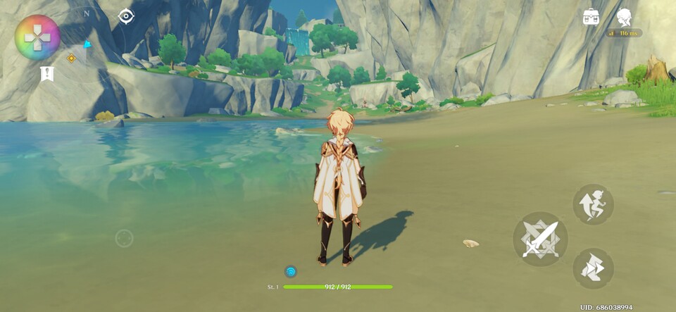 Fordernde Spiele wie Genshin Impact stellt das Xperia 1 VII in hoher Detailstufe ruckelfrei dar. (Bildquelle: GameStar Tech)