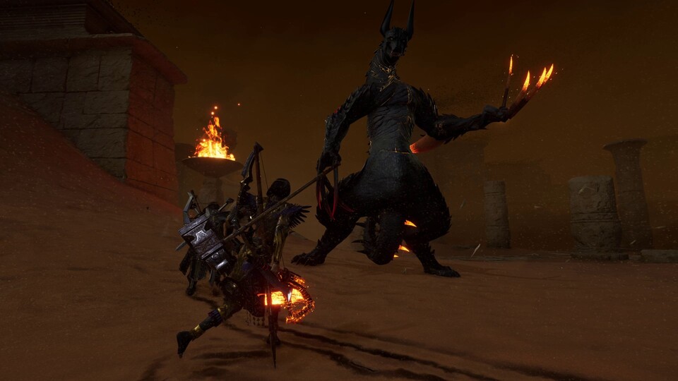 Dem lieben Anubis muss mal jemand die Klauen stutzen.