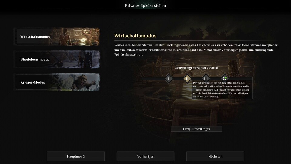 Gemütliches Siedeln, klassischer Survival oder pure Action – Soulmask lässt sich haarklein konfigurieren.