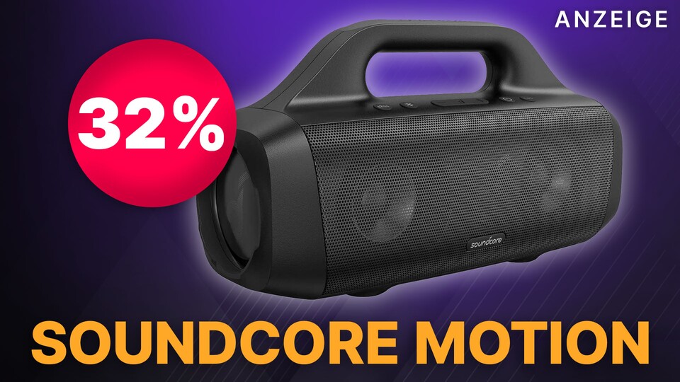Die ohnehin preiswerte Soundcore Motion Boom gibt es jetzt noch günstiger im Angebot bei Amazon.