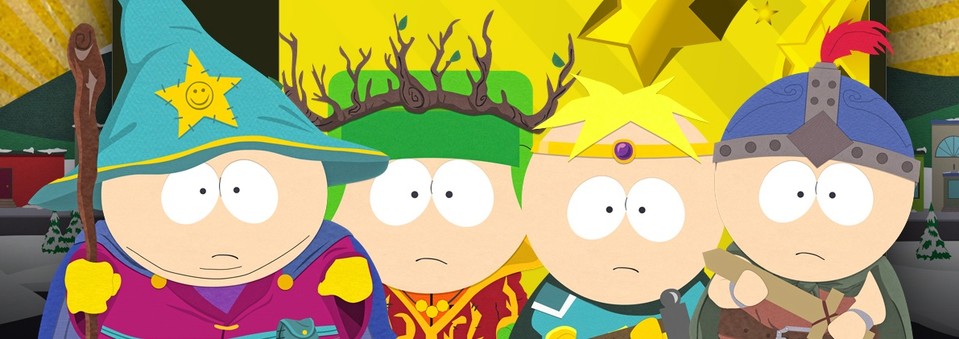 Cartman, Kyle, Butters und Stan präsentieren die vier bekannten Klassen. Aber wo ist eigentlich Kenny? Hoffentlicht nicht tot. (Quelle: GameInformer)