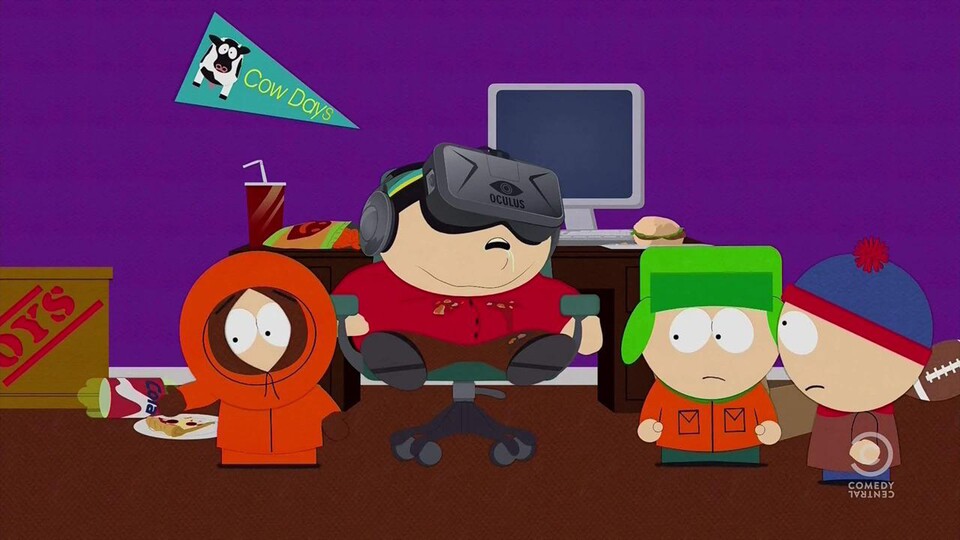 South Park hat 2014 mit der Episode »Die Hausarrest-Schleife« augenzwinkernd vorgemacht, was uns mit VR blühen könnte. (Bild: Comedy Central)