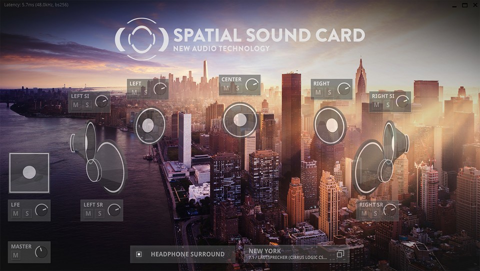 Die Windows-App Spatialsoundcard simuliert Surround-Sound mithilfe von Messungen realer Räume.