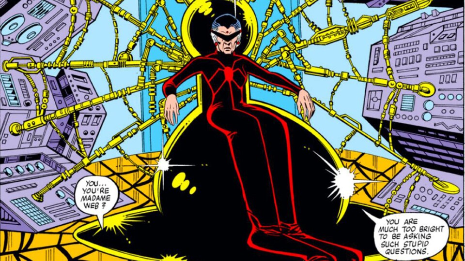 Madame Web in den Spider-Man Comics von Marvel. Wie wird wohl der Kinofilm aussehen?