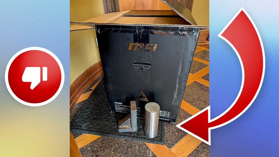 Beim Auspacken seines neuen Gaming-PCs erlebte der Reddit-Nutzer BabyJesusAnalingus eine böse Überraschung.